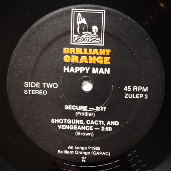 Brilliant Orange - Happy Man | Zulu Records (ZULEP 3) - 4