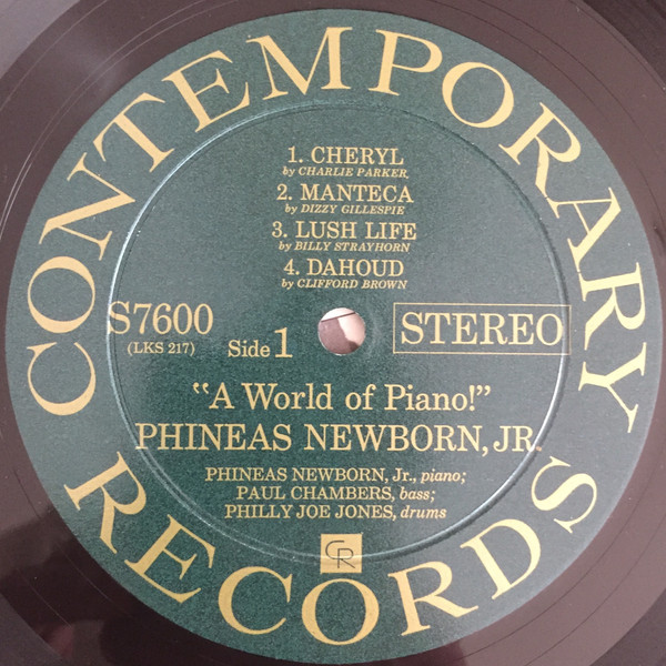 Phineas Newborn Jr. - A World Of Piano ! | Contemporary Records (S7600) - 3