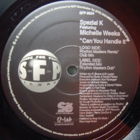 Spezial K - Can You Handle It | SFP Records (SFP 9634) - main