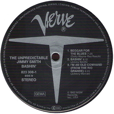 Jimmy Smith - Bashin' - The Unpredictable Jimmy Smith | Verve Records (823 308-1) - 4