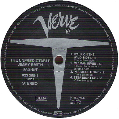 Jimmy Smith - Bashin' - The Unpredictable Jimmy Smith | Verve Records (823 308-1) - 3
