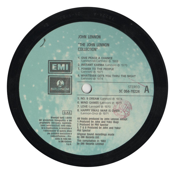 John Lennon - The John Lennon Collection | EMI (3C 064-78224) - 4
