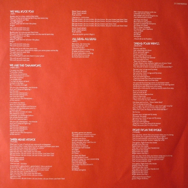 Queen - News Of The World | EMI (2C 068 60033) - 8 Queen - News Of The World | EMI (2C 068 60033) - 8
