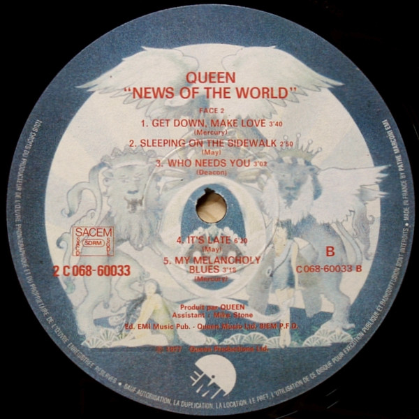 Queen - News Of The World | EMI (2C 068 60033) - 7 Queen - News Of The World | EMI (2C 068 60033) - 7
