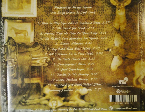 Corb Lund - Hair In My Eyes Like A Highland Steer | Stony Plain Records (SPCD 1309) - 2
