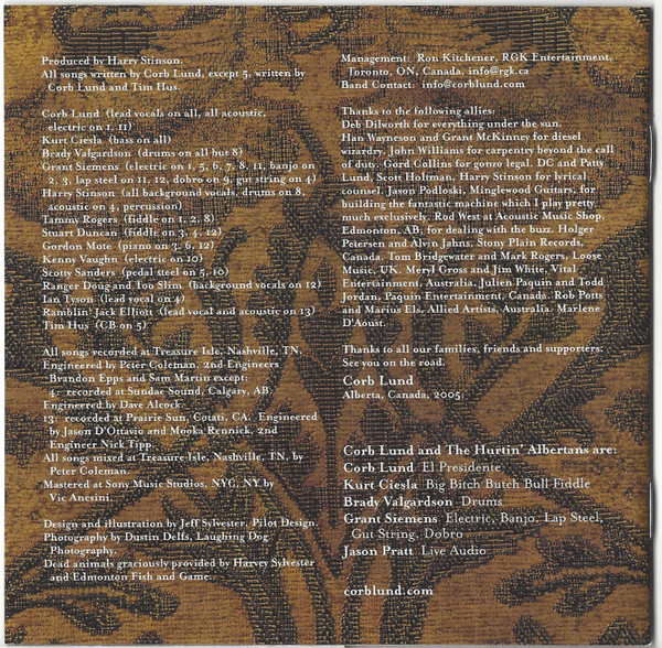 Corb Lund - Hair In My Eyes Like A Highland Steer | Stony Plain Records (SPCD 1309) - 4