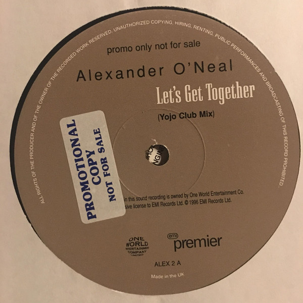 Alexander O'Neal - Let's Get Together | One World Entertainment Co. Limited (ALEX 2)