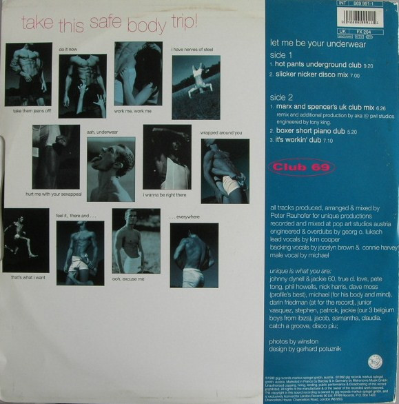 Club 69 - Let Me Be Your Underwear | FFRR (FX 204) - 2