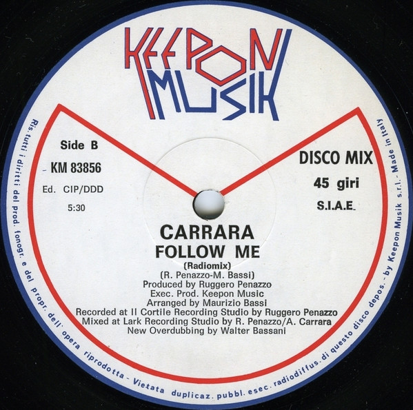 Carrara - Follow Me | Keepon Musik (KM 83856) - main