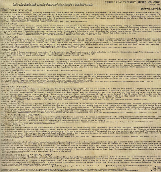 Carole King - Tapestry | Ode Records (SODL-934221) - 2 Carole King - Tapestry | Ode Records (SODL-934221) - 2