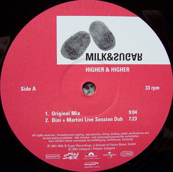 Milk & Sugar - Higher & Higher | Zeitgeist (none) - 3 Milk & Sugar - Higher & Higher | Zeitgeist (none) - 3