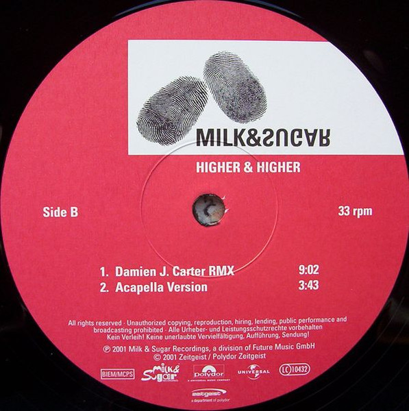 Milk & Sugar - Higher & Higher | Zeitgeist (none) - 4 Milk & Sugar - Higher & Higher | Zeitgeist (none) - 4