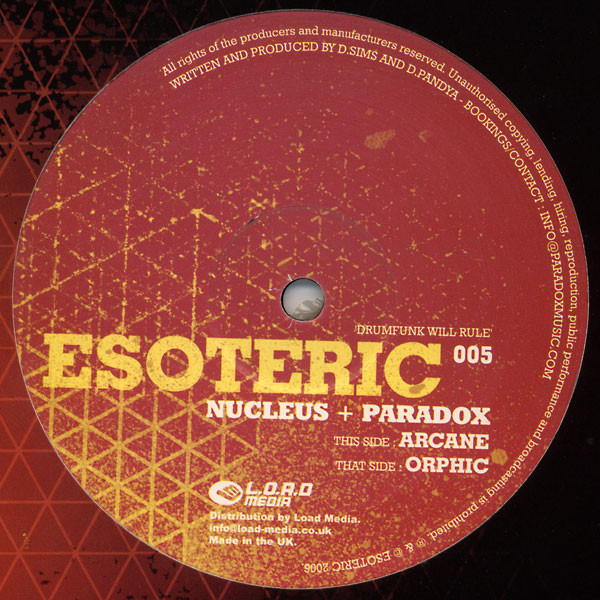 Nucleus + Paradox - Arcane / Orphic | Esoteric (ESO005)