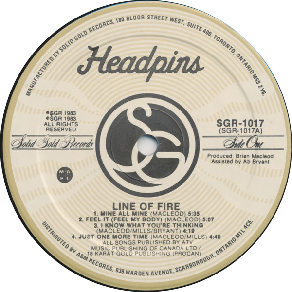 Headpins - Line Of Fire | Solid Gold Records (SGR 1017) - 3