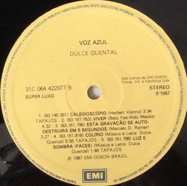 Dulce Quental - Voz Azul | EMI (31C 064 422977) - 4 Dulce Quental - Voz Azul | EMI (31C 064 422977) - 4