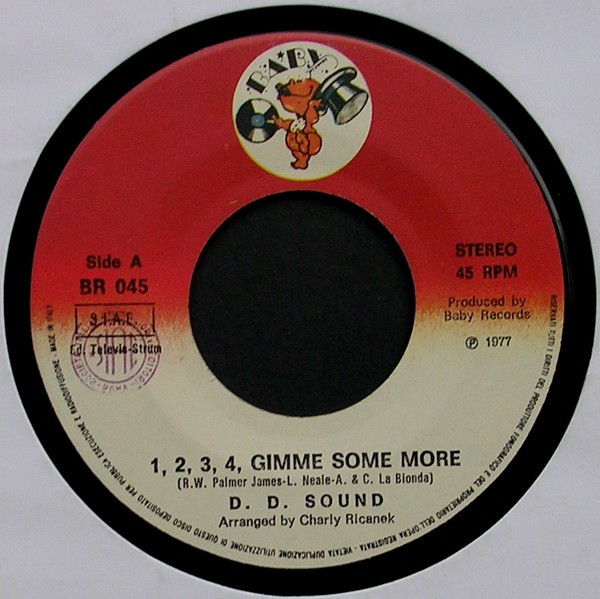 D.D. Sound - 1, 2, 3, 4... Gimme Some More! | Baby Records (BR 045) - 2
