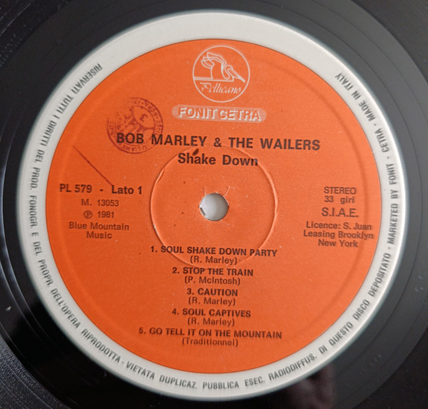 Bob Marley & The Wailers - Shake Down | Fonit Cetra (PL 579) - 3 Bob Marley & The Wailers - Shake Down | Fonit Cetra (PL 579) - 3
