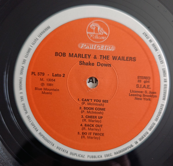 Bob Marley & The Wailers - Shake Down | Fonit Cetra (PL 579) - 4 Bob Marley & The Wailers - Shake Down | Fonit Cetra (PL 579) - 4