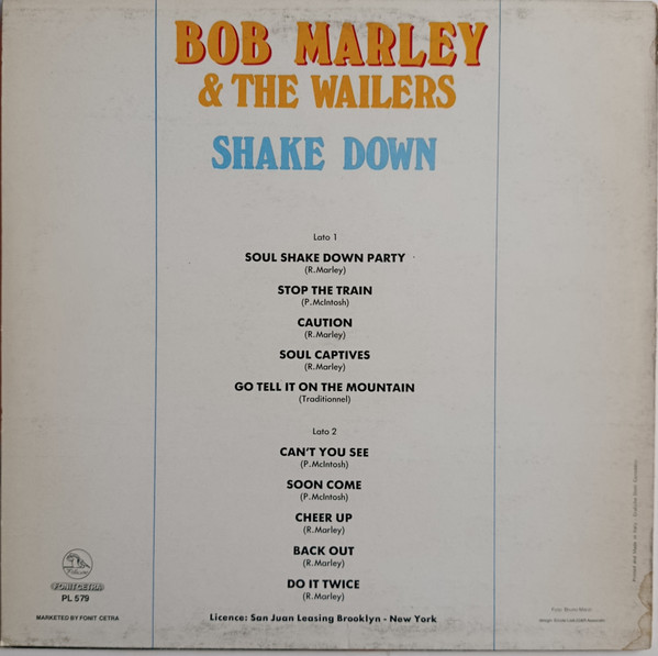 Bob Marley & The Wailers - Shake Down | Fonit Cetra (PL 579) - 2 Bob Marley & The Wailers - Shake Down | Fonit Cetra (PL 579) - 2