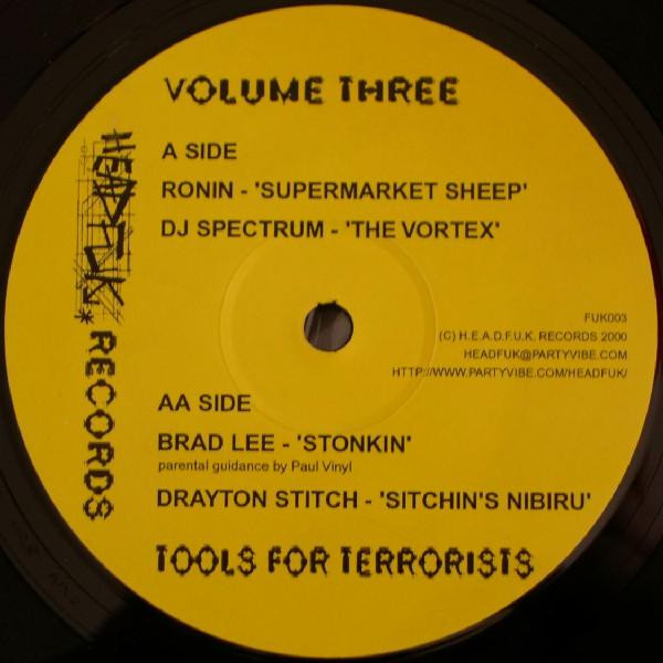 Various - Volume Three - Tools for Terrorists | Headfuk Records (FUK003)