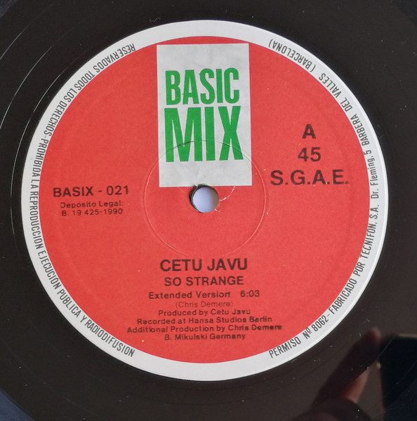 Cetu Javu - So Strange | Basic Mix (BASIX - 021) - 3