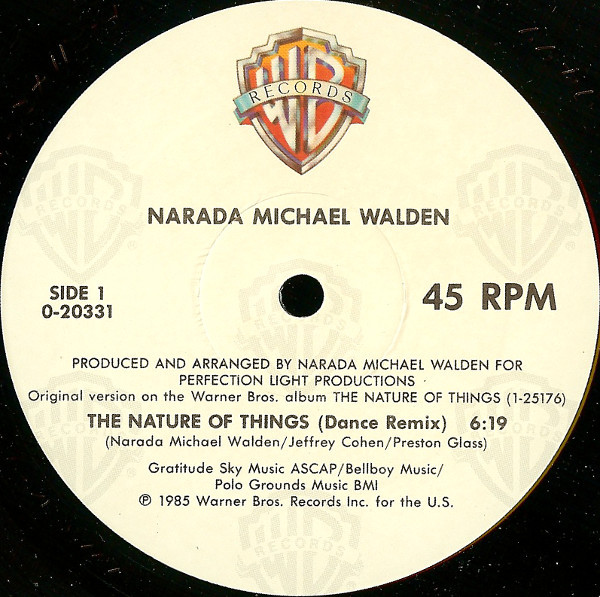 Narada Michael Walden - The Nature Of Things | Warner Bros. Records (0-20331) - 3