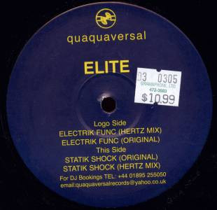 Elite - Electrik Func / Statik Shock | Quaquaversal (QVA 004)