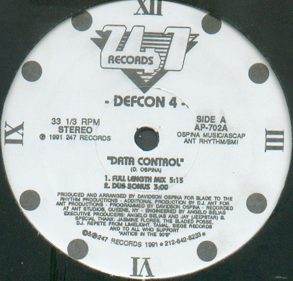 Defcon 4 - Data Control | 247 Records (AP-702)