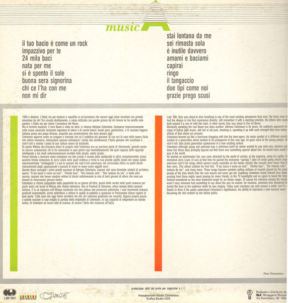 Adriano Celentano - Stai Lontana Da Me | Clan Celentano (LSM 1012) - 2 Adriano Celentano - Stai Lontana Da Me | Clan Celentano (LSM 1012) - 2