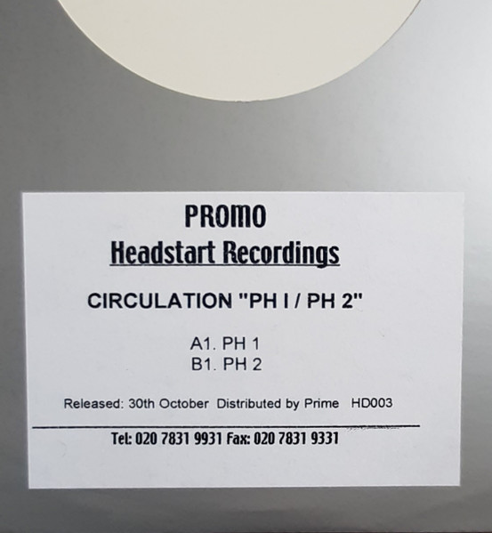 Circulation - PH1 | Headstart Recordings (HD 003) - 2