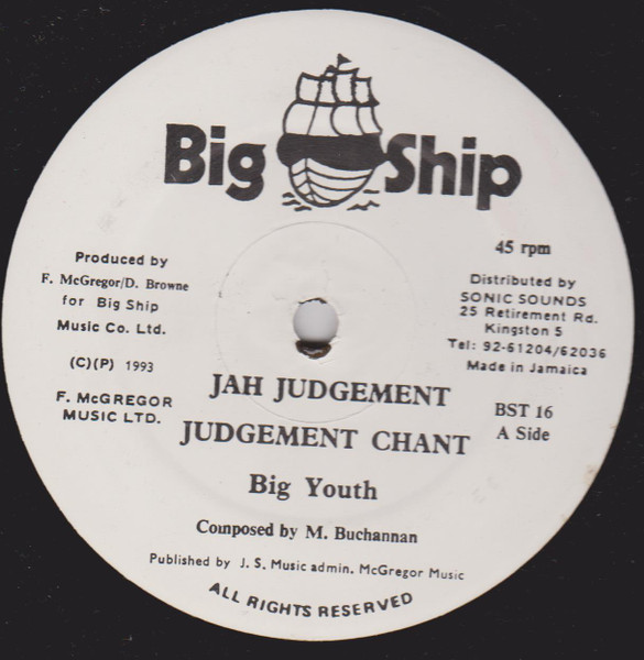 Big Youth - Jah Judgement | Big Ship (BST 16) Big Youth - Jah Judgement | Big Ship (BST 16)