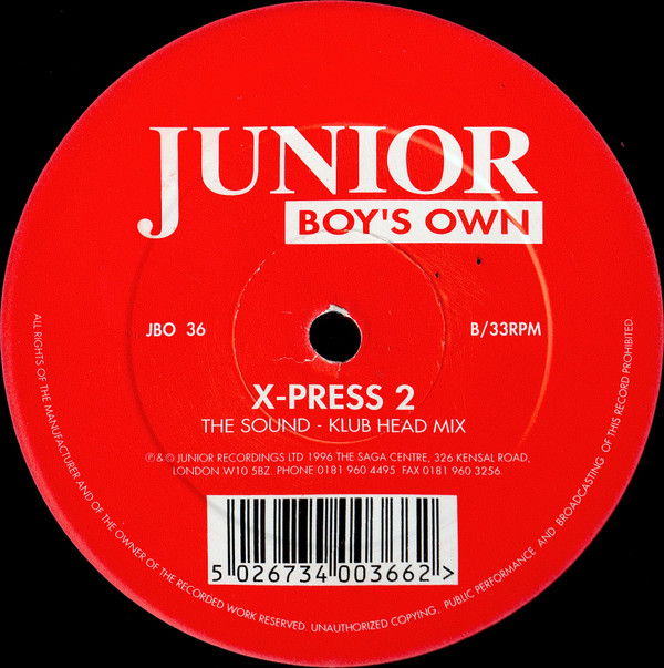 X-Press 2 - The Sound | Junior Boy's Own (JBO 36) - 5 X-Press 2 - The Sound | Junior Boy's Own (JBO 36) - 5