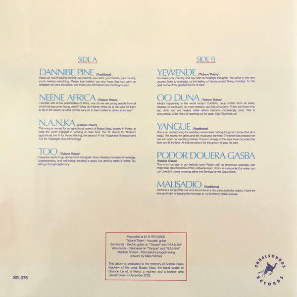 Tidiane Thiam - Africa Yontii | Sahel Sounds (SS-076)