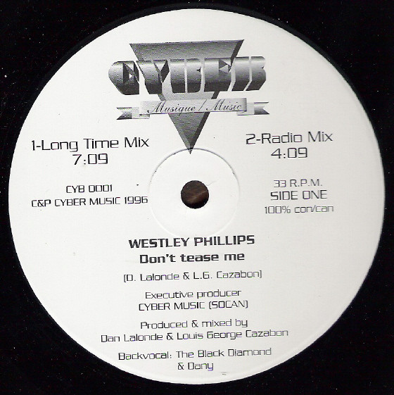 Westley Phillips - Don't Tease Me | Cyber Music (CYB 0001)