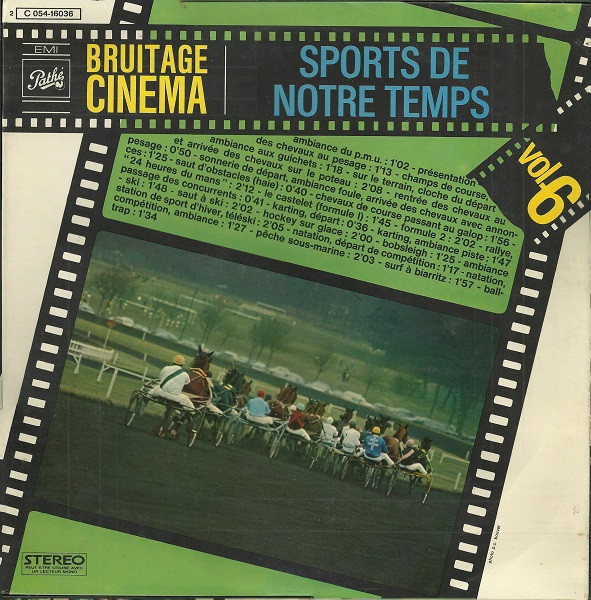 No Artist - Bruitage Cinéma Vol. 6 - Sports De Notre Temps | Pathé (2C 054-16036)
