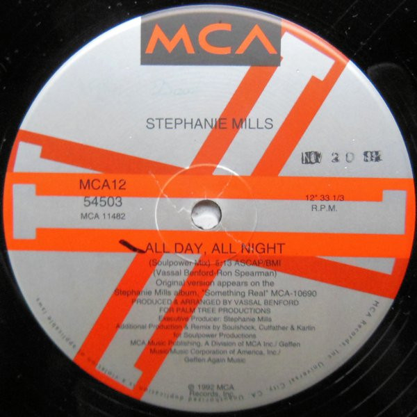 Stephanie Mills - All Day, All Night | MCA Records (MCA12 54503) - 3