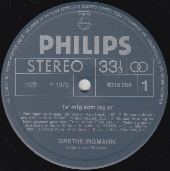 Grethe Ingmann - Ta' Mig Som Jeg Er | Philips (6318 054) - 3 Grethe Ingmann - Ta' Mig Som Jeg Er | Philips (6318 054) - 3