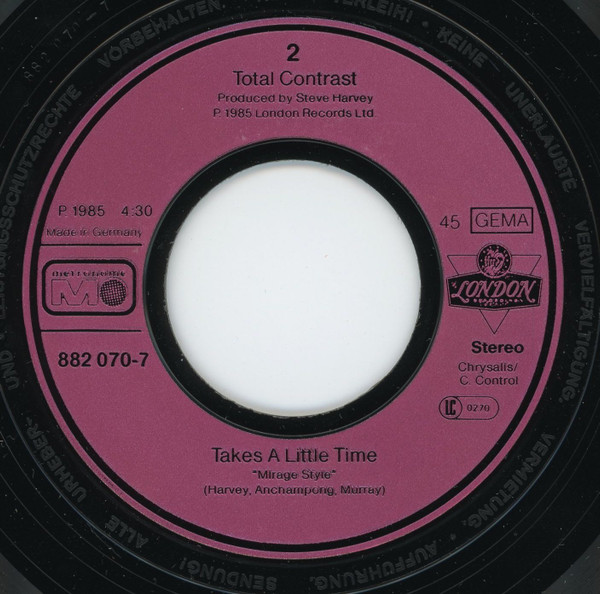 Total Contrast - Takes A Little Time | Metronome (882 070-7) - 4