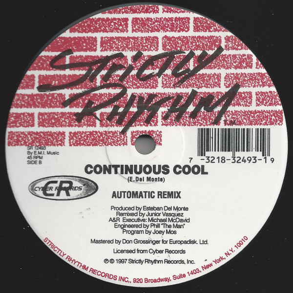 Continuous Cool - Automatic | Strictly Rhythm (SR 12493) - 4 Continuous Cool - Automatic | Strictly Rhythm (SR 12493) - 4