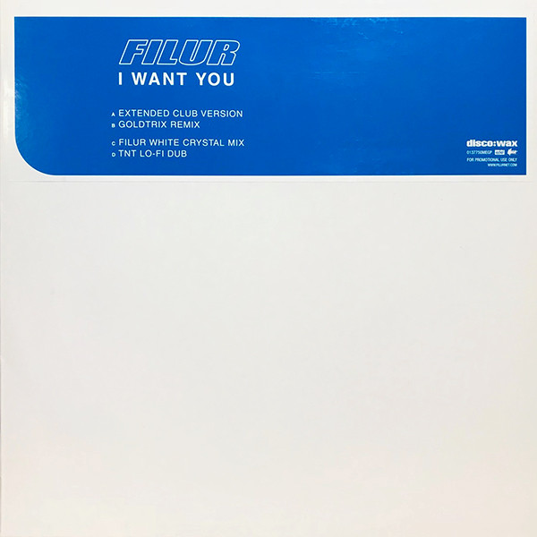 Filur - I Want You | disco:wax (0137750MEGP) - main