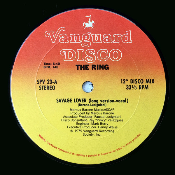 The Ring - Savage Lover | Vanguard Disco (SPV 23) - main
