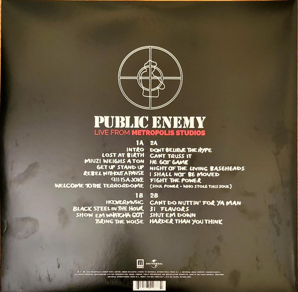 Public Enemy - Live From Metropolis Studios | Universal Music Group International (602547228772) - 2