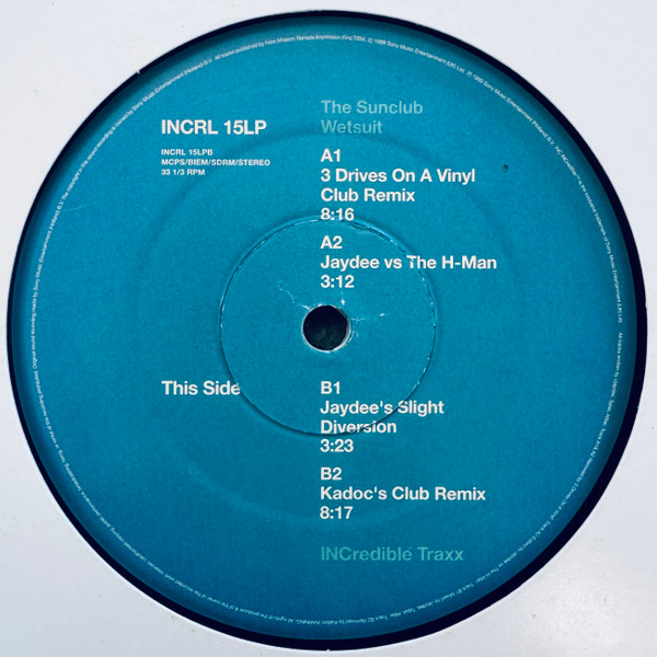 The Sunclub - Wetsuit | INCredible (INCRL 15LP) - 2 The Sunclub - Wetsuit | INCredible (INCRL 15LP) - 2