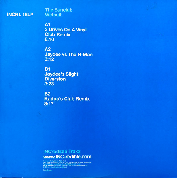 The Sunclub - Wetsuit | INCredible (INCRL 15LP) - 4 The Sunclub - Wetsuit | INCredible (INCRL 15LP) - 4