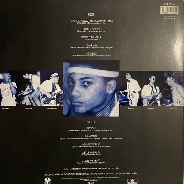 The Touch With Terence Trent D'Arby - Early Works | IMP (839 303-1) - 2