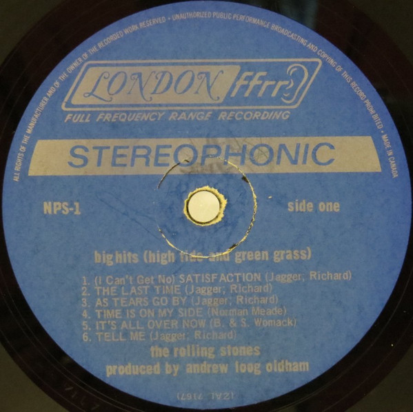 The Rolling Stones - Big Hits (High Tide And Green Grass) | London Records (NPS-1) - 3