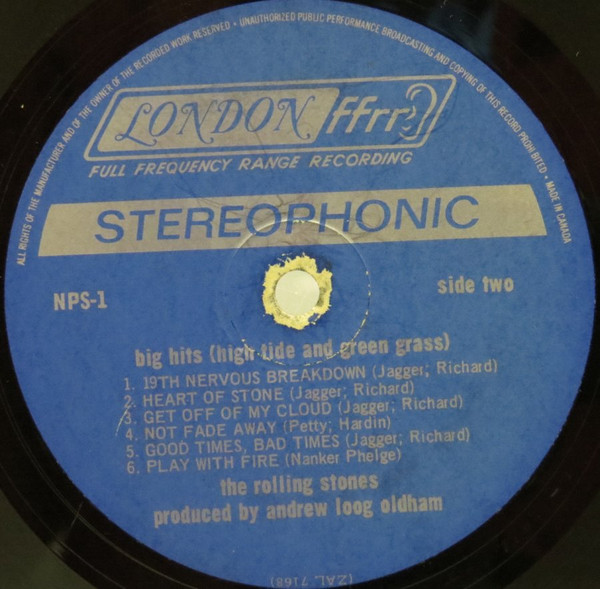 The Rolling Stones - Big Hits (High Tide And Green Grass) | London Records (NPS-1) - 4