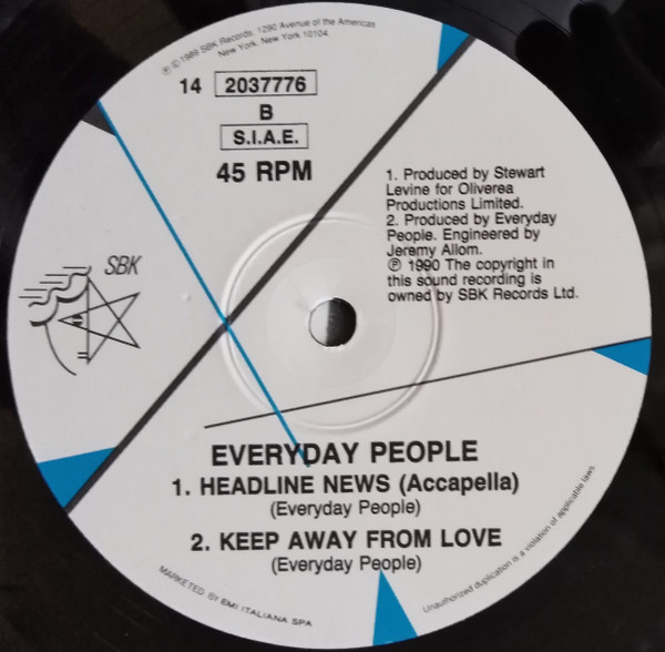 Everyday People - Headline News | SBK Records (14 2037776) - 4