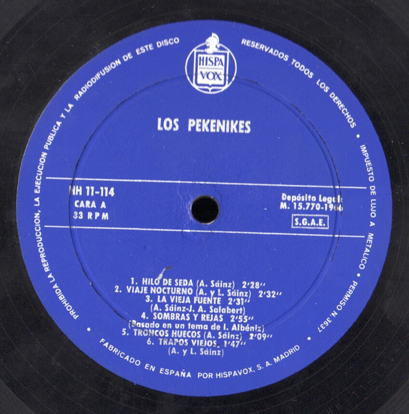 Los Pekenikes - Los Pekenikes | Hispavox (HH 11-114) - 4
