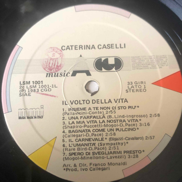 Caterina Caselli - Il Volto Della Vita | CGD (LSM 1001) - 4 Caterina Caselli - Il Volto Della Vita | CGD (LSM 1001) - 4